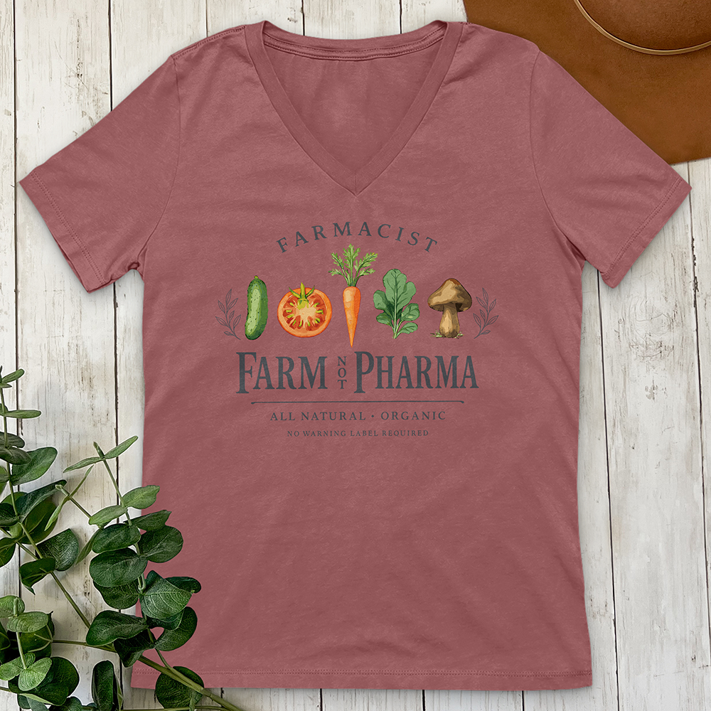 Farm Not Pharma V-Neck