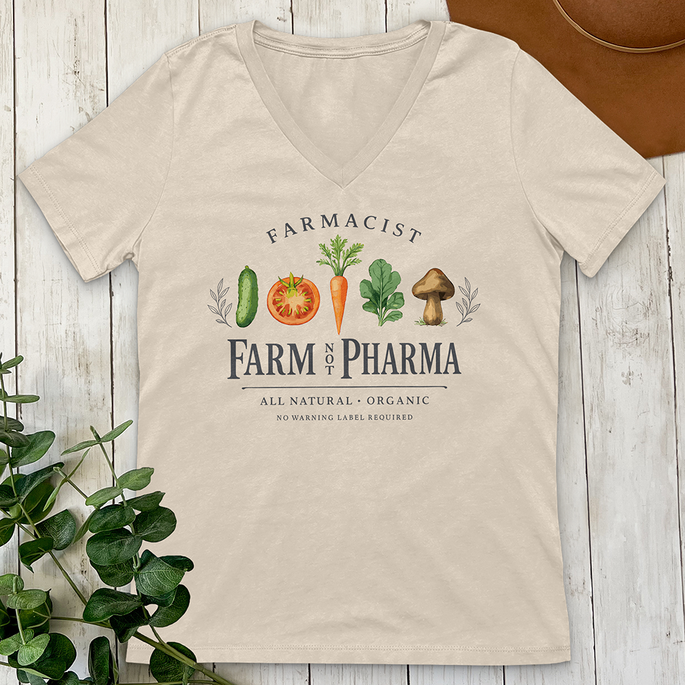 Farm Not Pharma V-Neck