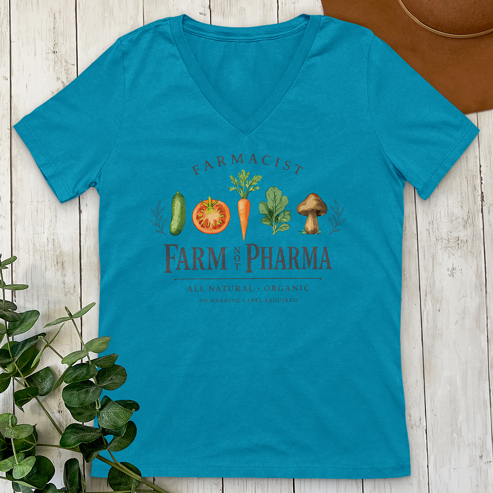 Farm Not Pharma V-Neck