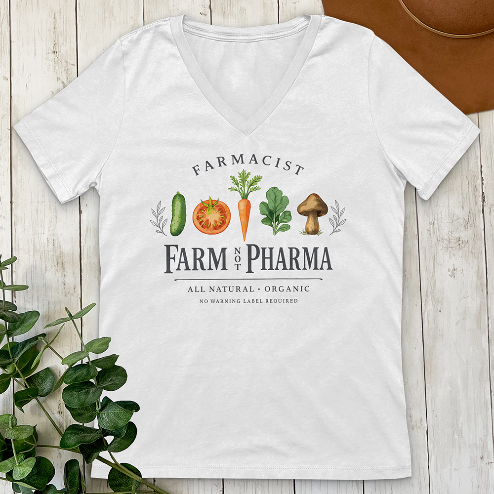 Farm Not Pharma V-Neck