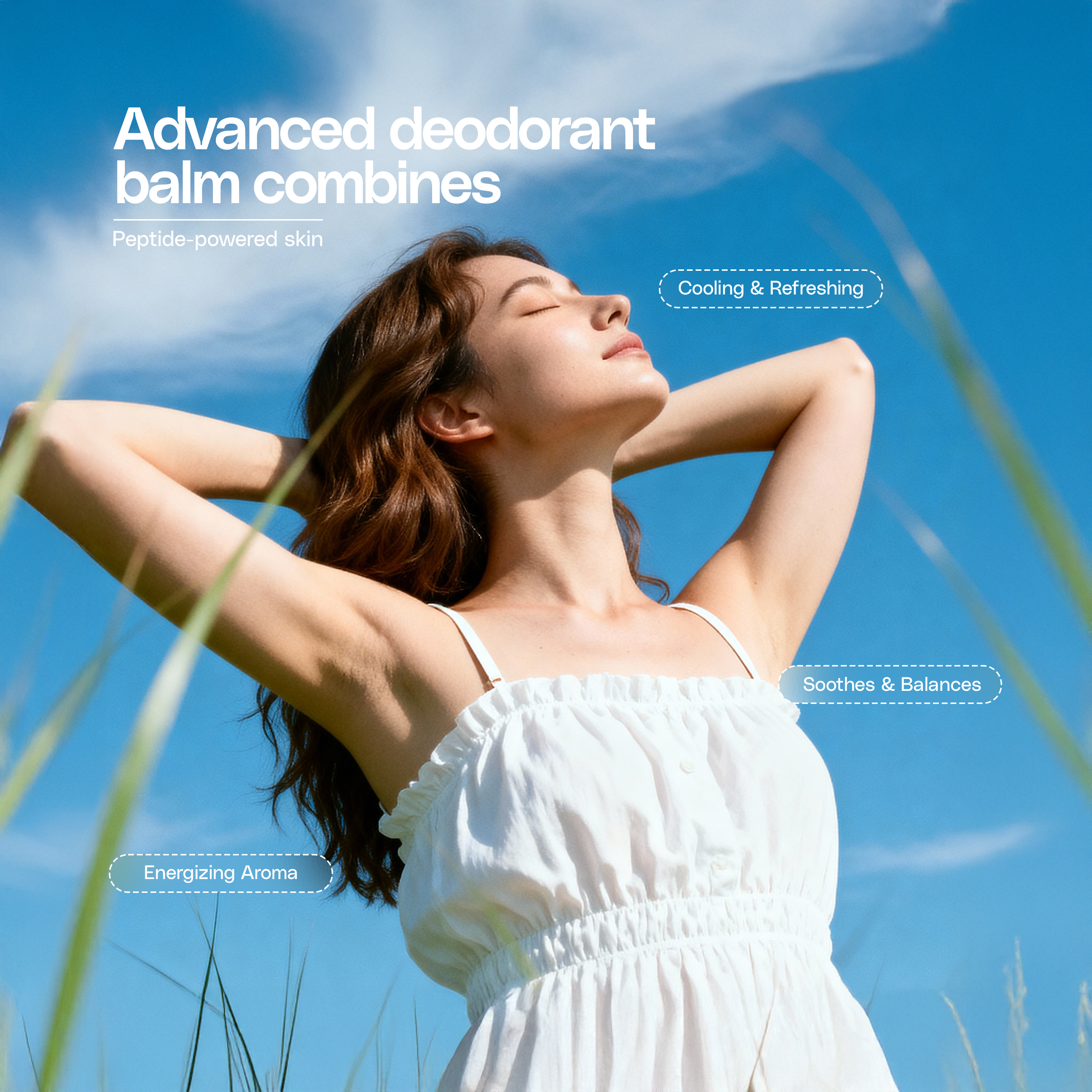 2 Pack Peptide Peppermint Deodorant